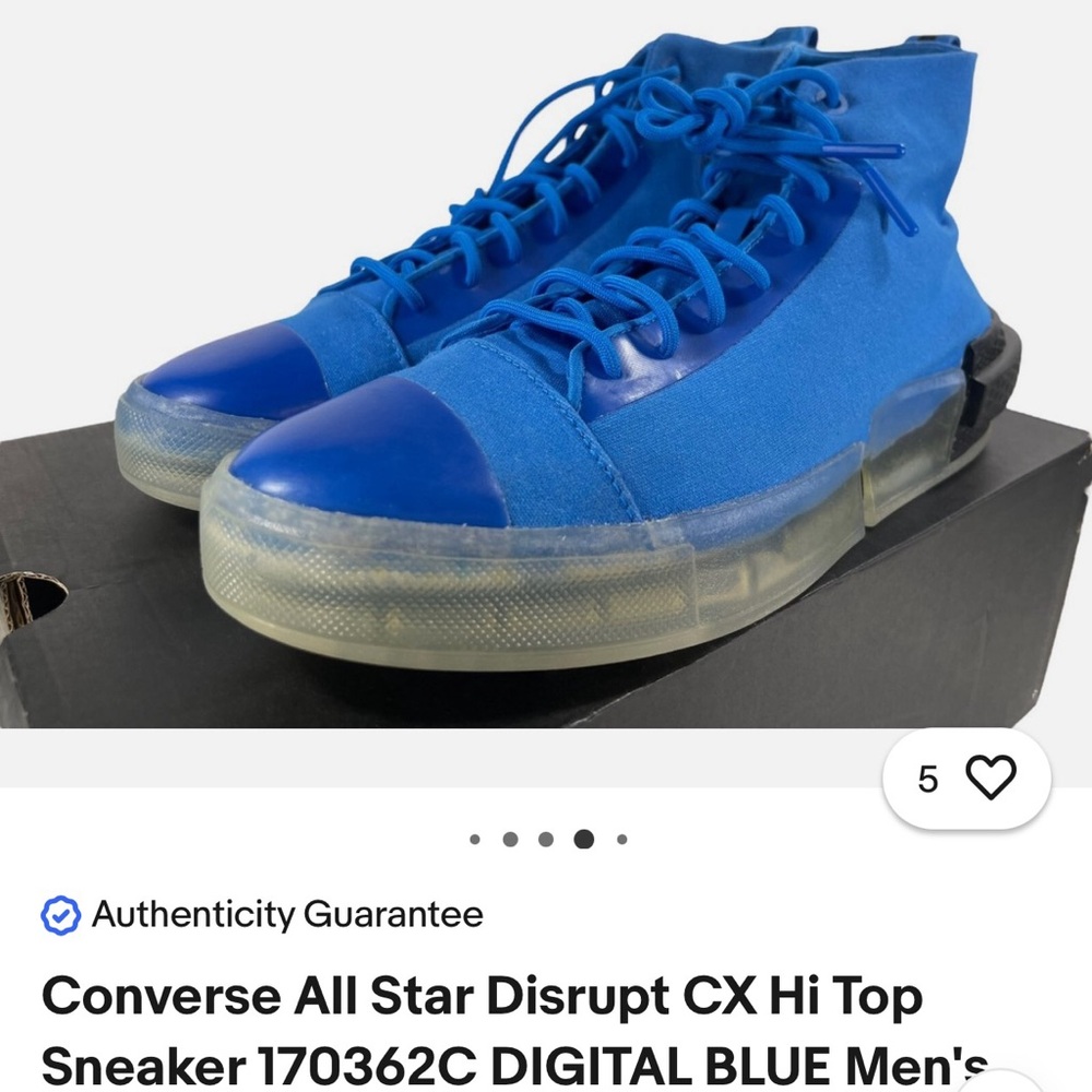 Converse Disrupt CX Hi Top Sneakers - Vibrant Blue